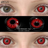 Red Contact Lenses for Eyes Red Color Contact Lenses Makeup Contact Halloween Cosplay Lens Yearly