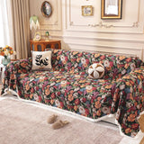 Rural Fully Covered Tassel Sofa Towel Four Seasonal Universal Sofa Cushions Cover Towel Three Person Couch Cover Cloths