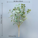 60-190cm Artificial Eucalyptus trees Branches Banyan Leaves Fake Plant Plastic leave Landscape faux plant For Home Garden Decor