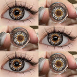 NEW Colored Contact Lenses Natual Pupils Gray Contacts Lenses Green Pupils Women Makeup Blue Pupils Cosmetic Black Lenses