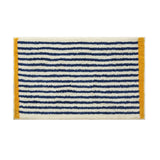 Tufting Blue Stripe Bathroom Mat Bathmat Long Living Room Carpet Bedside Rug Soft Bedroom Floor Tidy Pad Aesthetic Home Decor