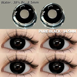 2pcs Cosplay Colored Contact Lenses Crazy White Contact Lenses Anime Black Eye Lenses Halloween Beauty Makeup Lens