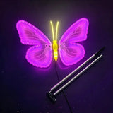 LED Dynamic Simulated Butterfly Decorative , Wings Can Vibrate, Night Wedding Party Hotel Garden Room Lawn Butterfly Decoration