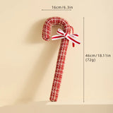 New Christmas Decorations Red and White Walking Stick Plaid Christmas Balloon Hot Air Balloon Hanging Christmas Tree Decoration