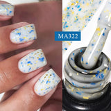 7ml Rubber Base Nail Gel Polish Nude Milky White DIY Nail Art Soak Off Gel Polish Semi Permanent Painting UV Vernis