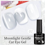 7.5ML Green Crystal Cat Magnetic Gel Nail Polish Shiny Green Glitter Cat Eye Gel For Manicure Soak Off UV Nail Art Varnish