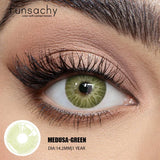2Pcs Kroean New Colored Contact Lenses Natural Blue Makeup Cosmetic Pupils Soft Lens Eye Beautiful Color Lens Yearly