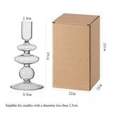 Floriddle Taper Candle Holders Glass Candlesticks for Home Decor Wedding Decoration Candle Holder Candle Stick Holder