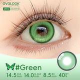2Pcs Colored Contact Lenses 14.5mm, Vibrant Yellow/Red/Blue/Purple/Green Anime Cosplay Soft Lenses, 6 Months