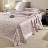 3/5Pcs Lyocell Cotton Soft Silky Embossing Quilted Bedspread, Bed Cover, Mattress Topper Coverlet, Bedsheet, Lace Pillowcases