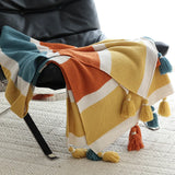 Nordic Geometric Throw Blanket And Bedspread Soft Home Decoration Sofa Blanket Cover Knitted Homestay Bed Cover Travel Shawl
