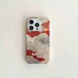 Neo-Chinese stlye gllacier fundas for iphone 15pro 16promax 14 13 15 pro max 16 13pro 14promax good luck cloud phone case