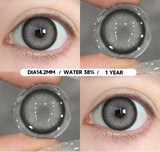 1 Pair Colored Pupils for Eyes Natural Brown Contact Lenses Gray Color Lens High Quality Eye Contacts Cosmetics Yearly