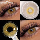 1pair Natural Colored Contact Lenses Brown Eye Lenses Gray Makeup Eyes Pupils Lens Yearly Green Beautiful Pupils Yearly