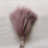 10pc 14in Pampas Grass Artificial Flowers Faux Reed Feather Fake Flower DIY Accessories Boho Home Room Wedding Floral Decoration