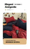 Solid Color Bedding Set Kids Adults Twin Full Queen Size Bed Flat Sheet Soft Duvet Cover Set Quilt Cover Pillowcases Bed Linen