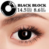 1 Pair Halloween Contact Lenses for Eyes Cosplay Lenses Anime Lenses Black&White Lenses Accessories Yearly