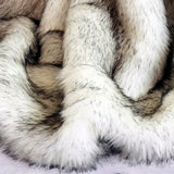 Luxury Imitation Fox Fur Blanket High-end Soft Fluffy Faux Fur Throws Blankets for Sofa Car Thickened Plush Warm Winter Blanket
