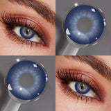 Contact Lenses 1Pair of Black Colored Contacts for Small Pupil Eyes Makeup Lens Fashion Cosmetics Lenses Half Yearly