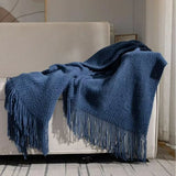 2025 new room tassel towel blanket sofa towel bedside blanket bedside flag hotel blanket