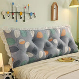 Removable Washable Waist Protection Cushion Washed Cotton Headboard Soft Bag Pillow Bed Sofa Tatami Mat Suitable for All Seasons