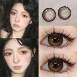 Myopia Color Contact Lenses For Eyes with Multicontact Natural Pupils Korean Grey Lenses 1 Pair(2Pcs) Fast Shipping