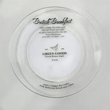 Transparent Glass Plate Simple Letter Dessert Plates Fashion Household Fruit Bread Glass Dish Nordic Kitchen Circular Flat Plate