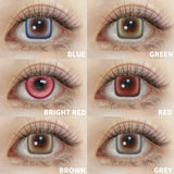 6 Months Wear Myopia Colored Lenses Power Pussy Control Grey Soft Contacts Cosplay Eye Makeup Cosmetic