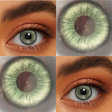 Yearly Disposable Eye-Enlarge Colored Contact Lenses 1Pair Fashion Cosmetic Color Contacts Beauty Daily Makeup Lens