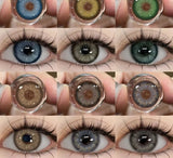 1Pair Color Contact Lenses for Eyes Natural Blue Colored Pupils Green Eye Color Lens Gray Contacts Brown Lenses Yearly