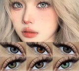 Color Pupils Soft Contact Lenses High Quality Brown Lenses Gray Beauty Pupils Blue Green Colored Lens Yearly Disposable