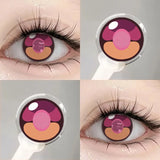 2Pcs Halloween Cosplay Color Contact Lenses for Eyes Crazy Red Anime Accessories Yellow Blue Pupilentes Fast Shipping