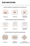 Carpet for Living Room Creative Art Floral Print Large Area Bedroom Rug Fashion Light Luxury Home Decoration Coffee Table Mat 러그