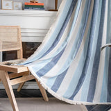 Boho Curtains Semi Sheer Floral Embroidery Cotton Fabric Linen Light Filtering Pocket Rod Windows Drapes for Living Room Bedroom