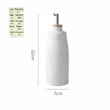 Ceramic Oil Bottle Pot Soy Sauce Vinegar Leakproof Bottle Condiment Jar Creative Metal spout spice bottle‌ condiment dispenser
