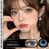 1pair Color Contact Lenses with Eyes Natural Blue Contact Lenses Brown Pupils Beauty Gray Lenses Yearly Green Contacts