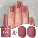 10ML Gel Nail Polish Solid Color Glass Gel Varnish Nail Art Gel Spring Summer Gel Nail Soak Off UV Gel Gel Vernis