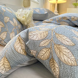 Korean Style Seersucker  Washed cotton Bedding Set  Girls Twin Queen Size Duvet Cover   Bed Linens Kids Fashion