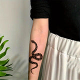 1pc Snake Tattoo Sticker, A Temporary Tattoo Symbolizing Wisdom, Mystery, and Power, Suitable for Both Men and Women