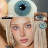 1pair Blue Colored Lenses for Fashionable Eyes Green Color Contact Lenses for Eyes Lenses Annual Lens Brown Eyes