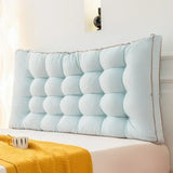 High Quality and Simple Washed Cotton Bedside Cushion for Home Use Large Backrest Bedroom Bed Cushion Waist Protection Pillow