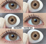 1 Pair Colorful Eyes Blue Lenses Korean Natural Lenses Color Contact Lenses Eyes Gray Soft Beautiful Pupil Annual Use