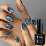 7ml Moonlight Magnetic Gel Nail Polish - Galaxy Effect,Soak-Off UV LED Glitter Gel for Shiny and Elegant Manicure