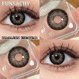 1 Pair  Contact Lenses for Eyes Color Eye Contacts Brown Gray Lens Beautiful Pupils for Makeup Yearly Use