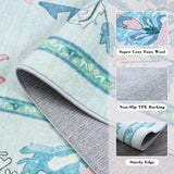 Fresh Elegant Living Rooms Floor Mat Floral Print Home Decoration Rug Non-slip Machine Washable Coffee Table Floor Mats 러그 Ковер