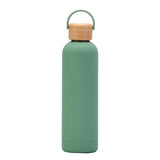 Sports Thermos Cup With Bamboo Lid And Handle,Stainless Steel Vacuum Flasks,Camping Gym Drinkware,Small Mouth Water Bottle,750ml