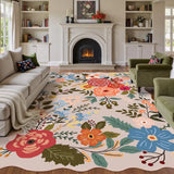 Retro Floral Living Room Carpet Large Area Light Luxury Bedroom Rug Thicken Plush Fashion Advanced Coffee Table Mats Alfombra 러그