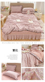 Summer Cooling Quilt Soft Skin-Friendly Air Conditioning Thin Blanket Single/Double Washable Home Textile Princess Wind Style