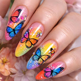 Flower Press on Nails Short Square Fake Nails with Pink Checkered Stick on Nail Cute Acrylic False Nail Spring Summer Nails