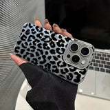 Black Leopard Print Phone Case For Xiaomi Redmi Note 14 13 12 Pro Plus 5G 12S 11S 10S 11 10 Redmi 13 12 14C 13C 12C Laser Cover